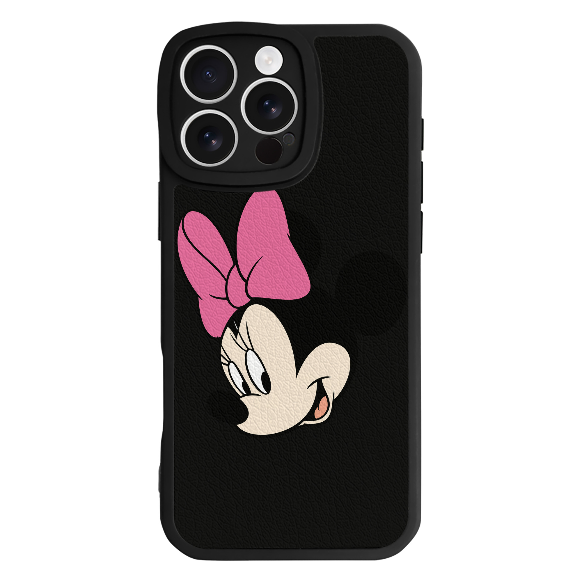 （画像用） ミッキーマウス Mickey Mouse 【iPhone 16シリーズ対応】シリコンスマホケース（レザー調） 材質：シリコン
